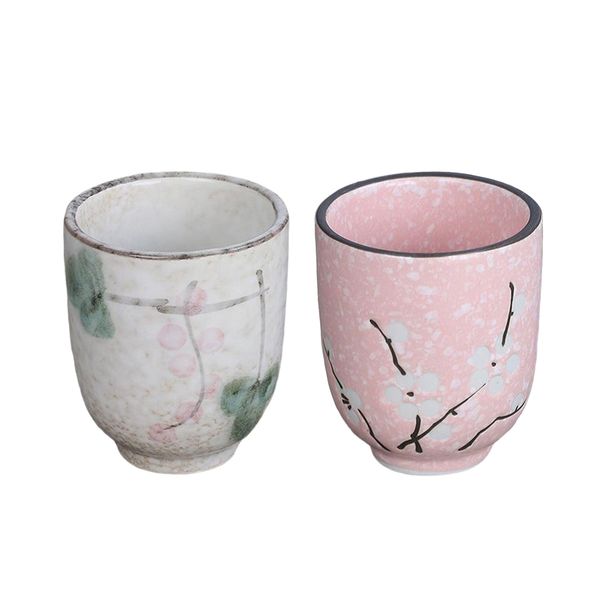 

2pcs 150ml handmade ceramic tea cup for wine coffee water cold drinks drinking mug, japanese style ceramic teacup