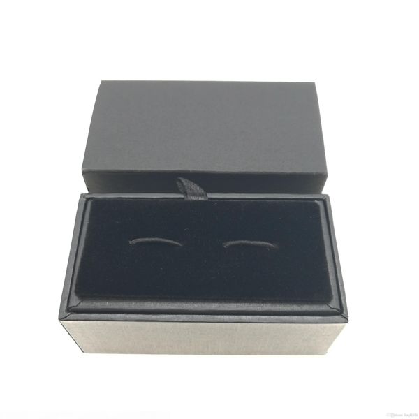 

black jewelry cuff links boxes 4.5 x 8.5 x 3.5 cm size, Black;white