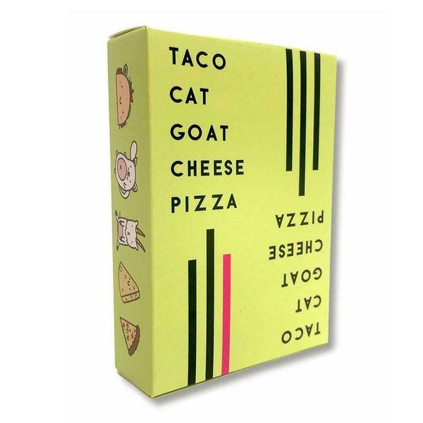 

taco cat козий сыр пицца английская карточная вечеринка настольная игра семья взаимодействие родителей и детей детские игрушки