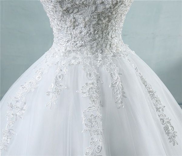 

white pearls wedding dresses with lace bottom for brides dress plus size