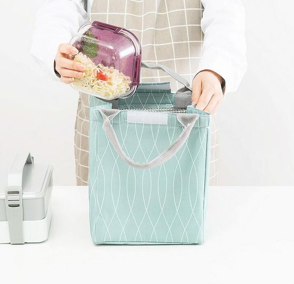 

oxford cloth lunch bag picnic preservation insulation new ladies wallet zipper women long fashion piece, Blue;pink