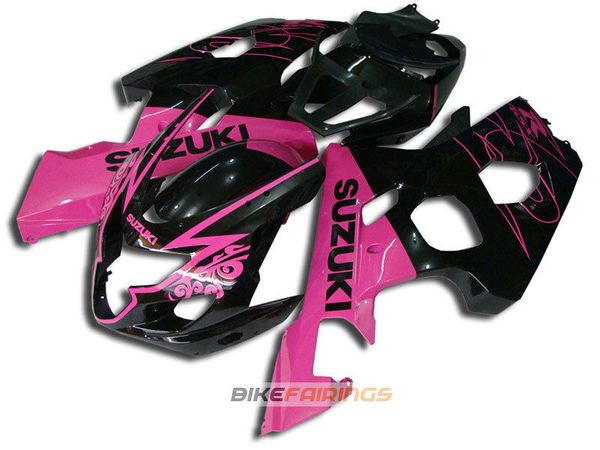 

New ab pla tic fairing kit for uzuki g xr 600 750 04 05 fairing g x r600 r750 2004 2005 cu tom pink color wind creen