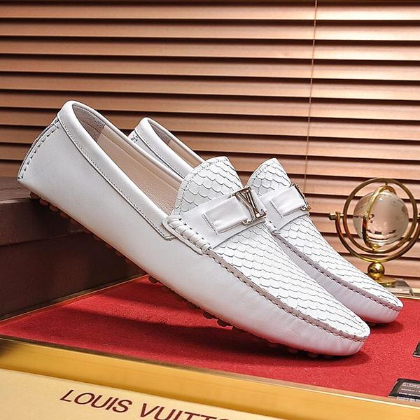 

new style classic luxury men's formal business leather shoes fashion design brand retro texture hsrw, Black