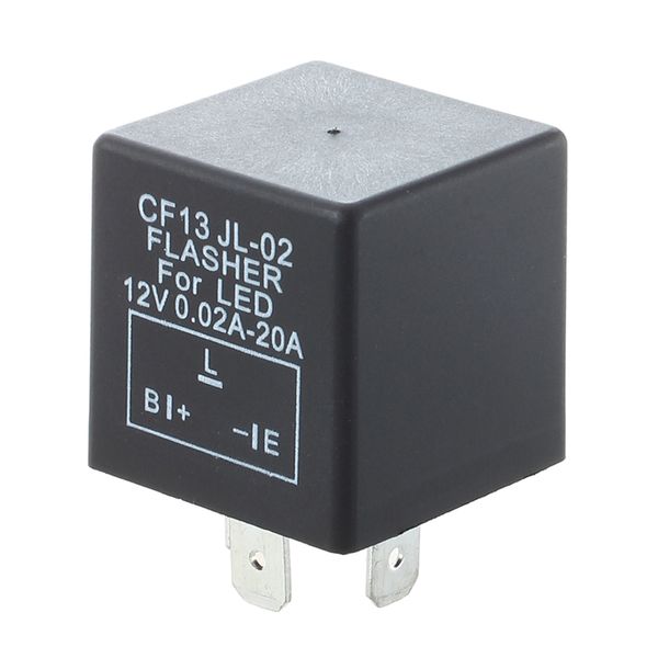 

electronic car flasher relay to fix led light hyper flash fast signal 3 pin