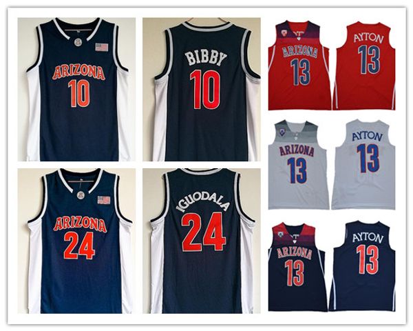 

ncaa arizona wildcats deandre ayton college basketball jerseys mens mike bibby andre iguodala jerseys blue university jerseys shirts, Black