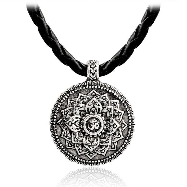 

tibetan spirit mandala simple fashion geometric religious amulet necklace