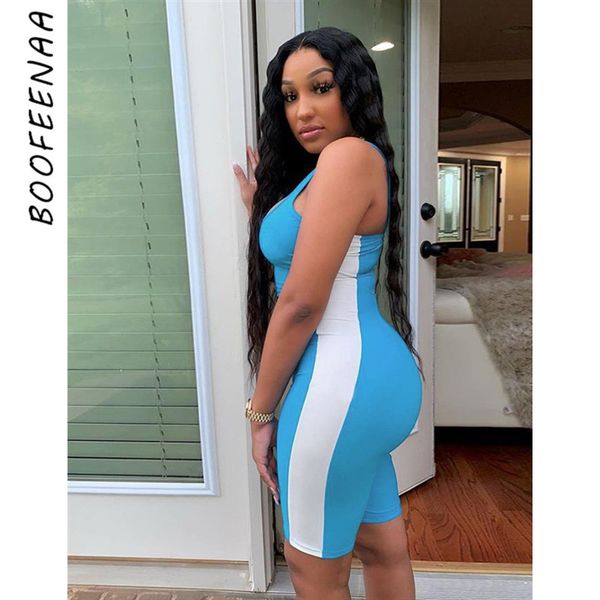 

boofeenaa сексуальные повседневные комбинезоны street wear женские цельные наряды club rompers синий желтый dropshipping осень 2019 c87-h14, Black;white