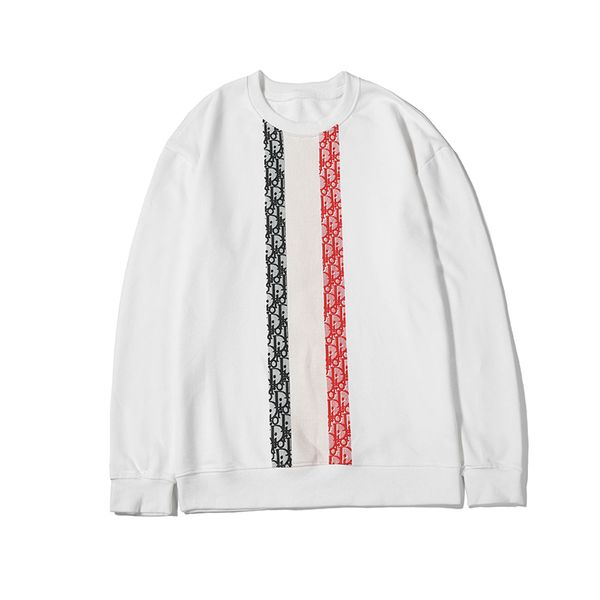 

designer men hooody brand simple white long sleeves round neck fashion casual men women spring autumn hoody size available from m to 2xl, Black