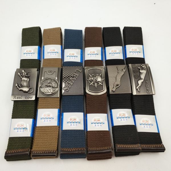 

k4xpy lengthened toothless buckle teenager men's lengthened men's toothless buckle belt teenager accessories canvas canvas belt ac, Black;brown