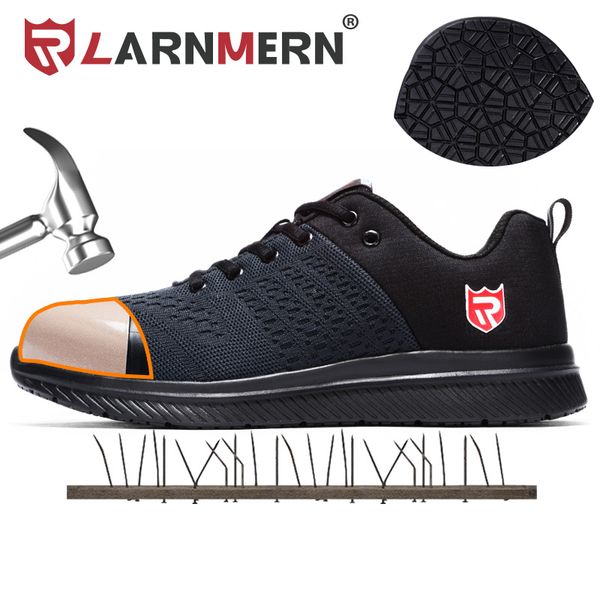 LARNMERN Steel Toe Work Safety Shoes For Men Classic Sneakers Boots