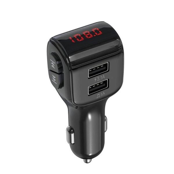 

a01 wireless usb phone 2-usb port stereo audio music receiver adapter mp3 player car card fm hands-free