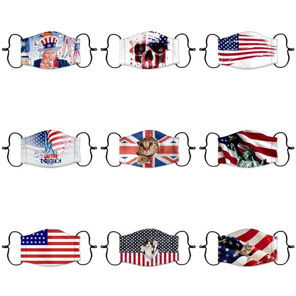 

wholesale fashion party anime designer face mask fun fancy dress washable mouth muffle mask reusable dust warm windproof cotton mas #651