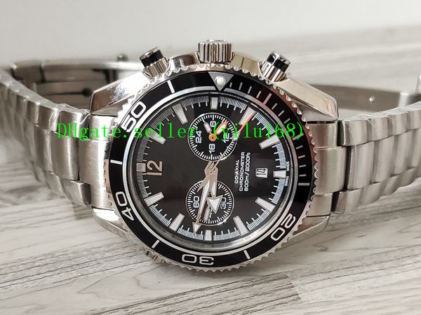 

luxury watches stainless steel bracelet new planet chronograph ceramic bezel 232.30.46.51.01.003 45mm mechanical quartz man wristwatch, Slivery;brown