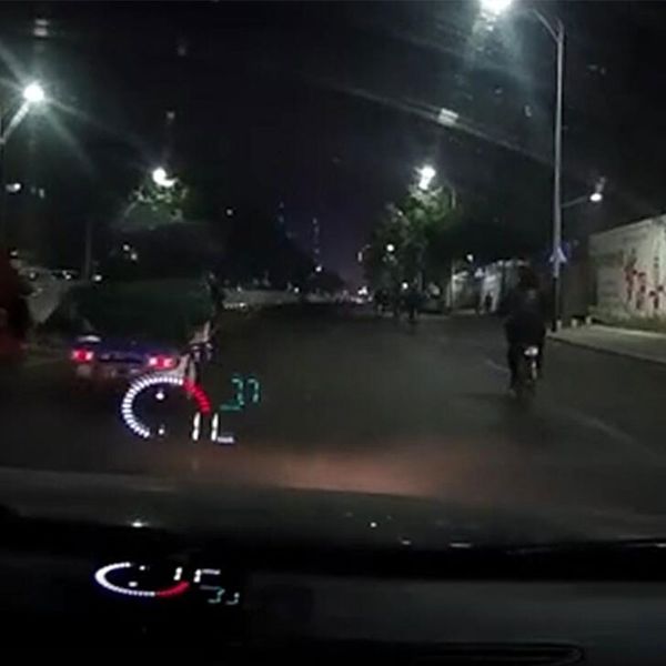 

x6 3.5" auto hud head up display car speedometer obd2 over speed voltage alarm windshield projector