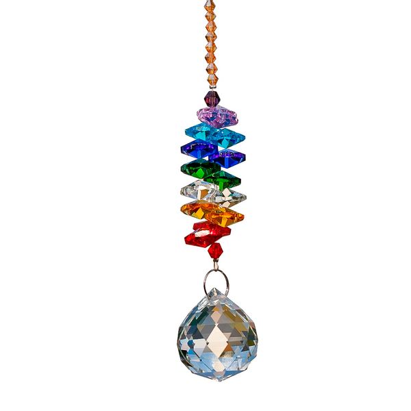 

30mm chandelier crystal ball suncatcher rainbow maker window hanging ornament chakra cascade sun catcher home garden decor