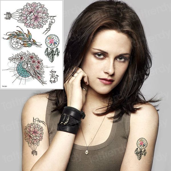 Acheter Tatouage Temporaire Art De Corps Dreamcatcher Tatouage Imperméable Faux Femmes Attrape Rêves Fleur Manches Bras Tatto Tribal Femmes De 3497