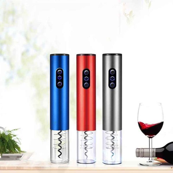

electric wine opener aluminum alloy cordless corkscrew easily pouring food-grade screw open the wine in 6 - 8 seconds 3 color