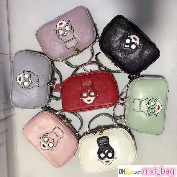 

новая мода ретро все-матч кожи плеча сумка lady натуральная кожа мультфильм маленький кошелек сумка