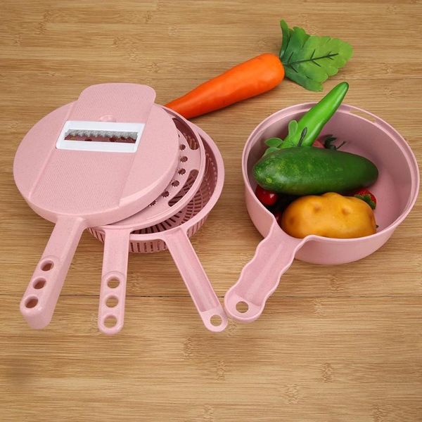 

3шт / set многофункциональный vegetable fruit slicer cutter set круглый ручной ручной картофельные морковь терка измельчитель срезы инструме