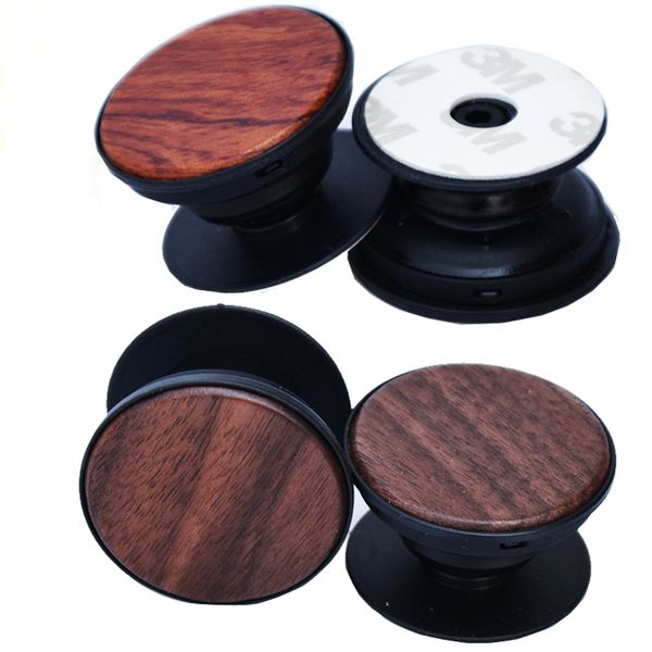 

mobile phone wood popsocket grip customized design wooden bamboo smartphone holder