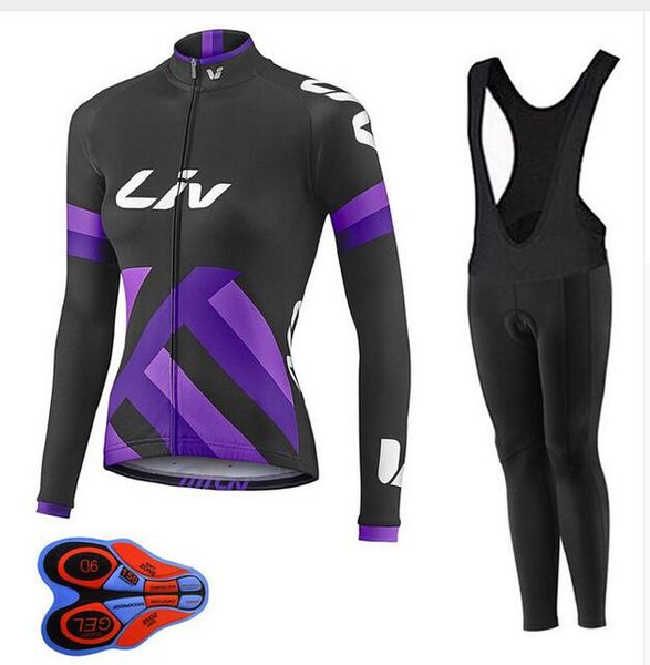 

2018 liv mountain bike downhill mtb running clothing off-road motocross jersey for women long sleeve cycling jersey, Black;blue