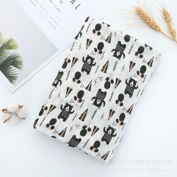 

europe and america baby wraparound cloth muslin bamboo fabric ins selling newborns hold infant tui che tan