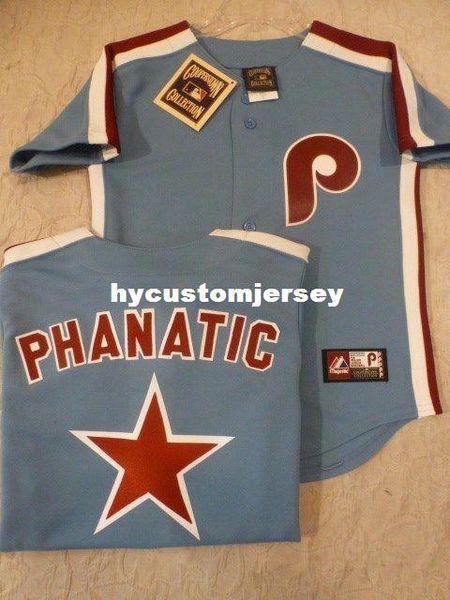 

custom majestic philadelphia phanatic sewn throwback vintage jersey mens stitched jerseys big and tall size xs-6xl for sale, Black;blue