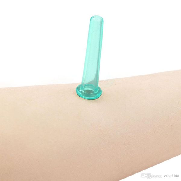 

5000pcs/ctn health care cup body anti cellulite silicone vacuum massage neck face back massager cupping sale