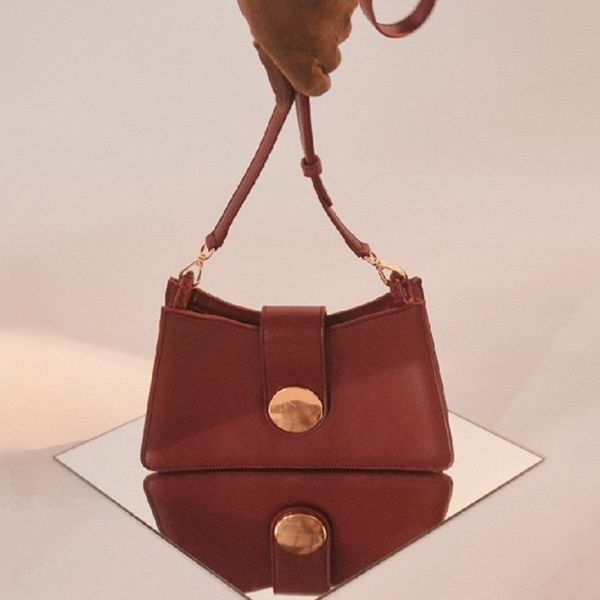 

vintage metal buckle baguette bags for female pu leather shoulder bags for women simple diagonal package 2019 new