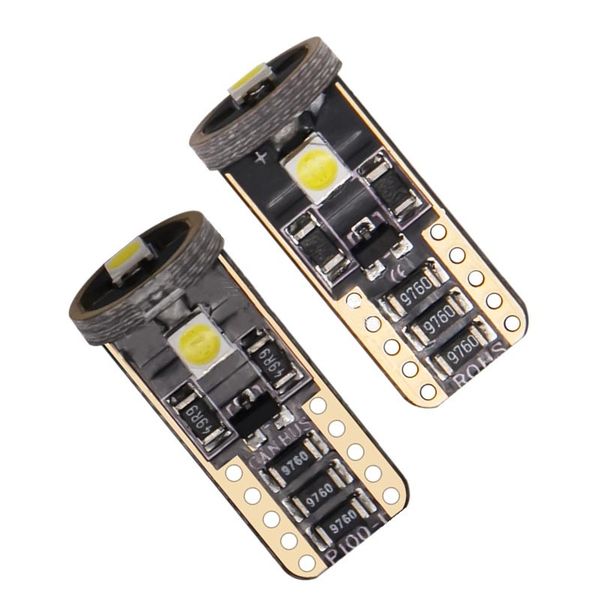 

led car light canbus w5w t10 3030 decoding wide lamp 3smd led car reading light license plate