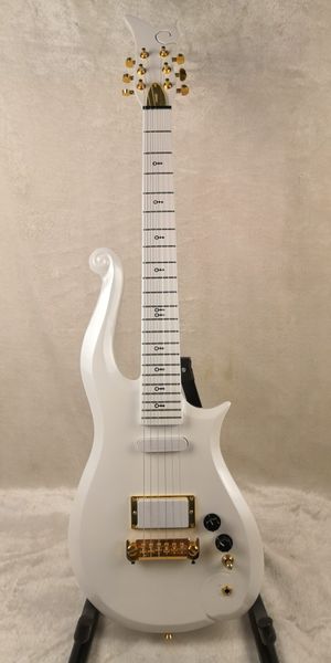 

cloud electric guitar metal white color maple body and neck in stock