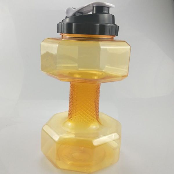 

2.5l water bottle gym jug dumbbell shaped workout fitness 30*14cm coolest
