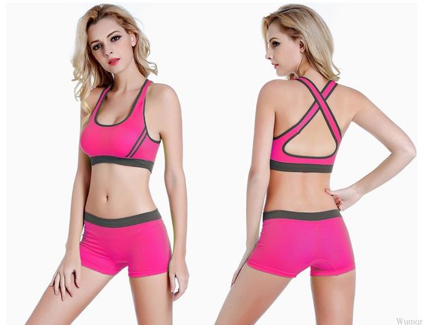 

women thin backless bra fitness stretch bra racerback seamless padded padded vest bras crop -leimu, Black;white