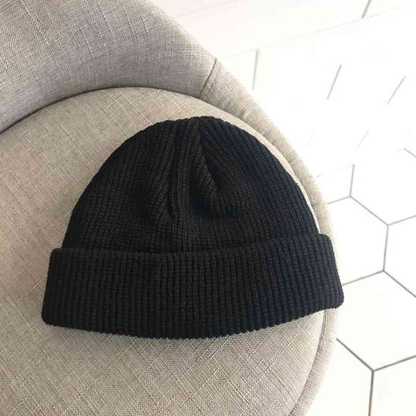 

2019 new fashion outdoor hats winter men and women knit warm melon cap outdoor street dance wool student hip hop short section cap, Blue;gray
