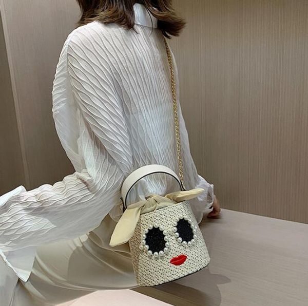 

designer girl bucket bag women cute beach bag mini shoulder bag luxury crossbody student dating bags chain handbag