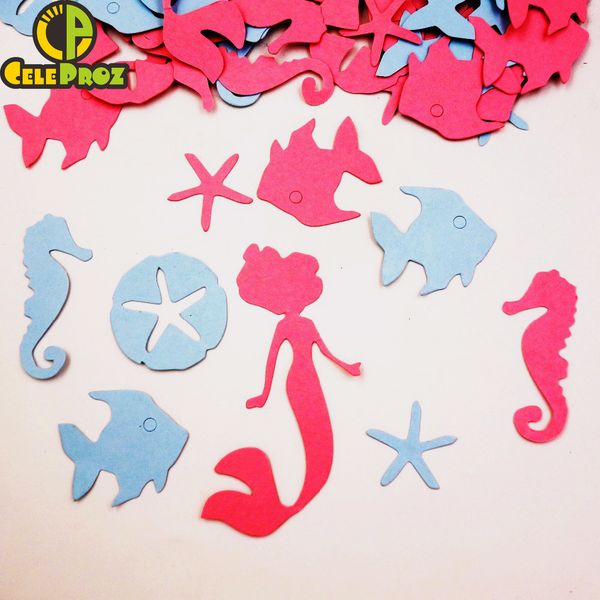 

glitter seashell confetti sequins mermaid party confetti night light sea star stones starfish paper confetti diy birthdy supply