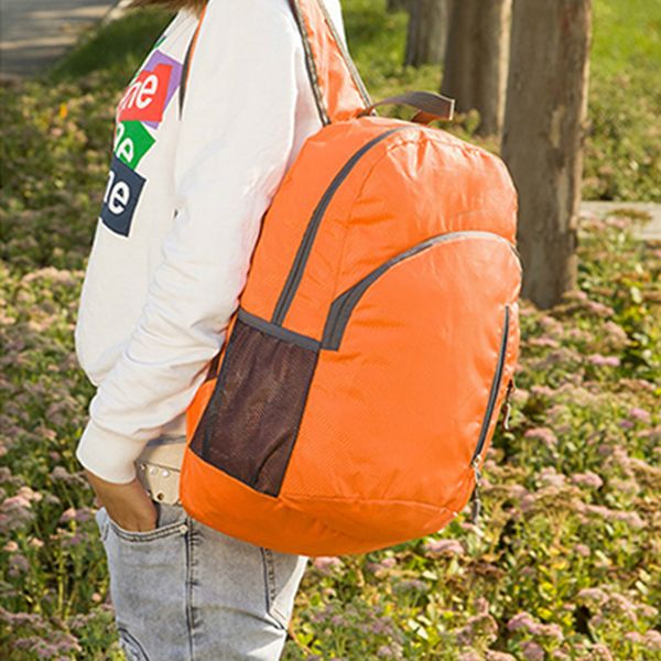 

casual foldable backpack large capacity waterproof backpack folding portable travel backpacks for women men outing