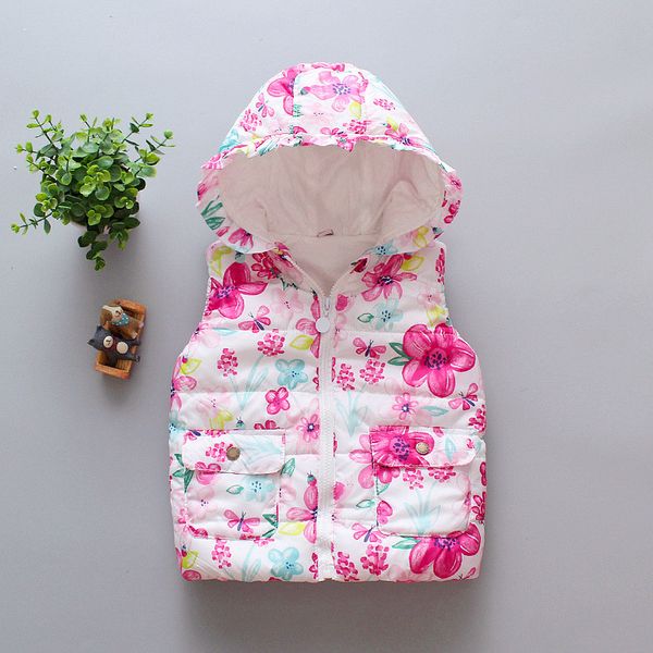 

dulce amor warm vest baby kids cotton-padded thicken waistcoat autumn winter children outerwear baby boy girl clothes, Blue