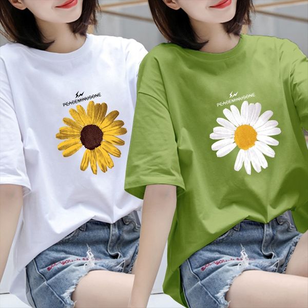 

tiktok little zouju pure cotton short sleeve t-shirt women's wear 2020 student loose t-shirt ins fashion, White