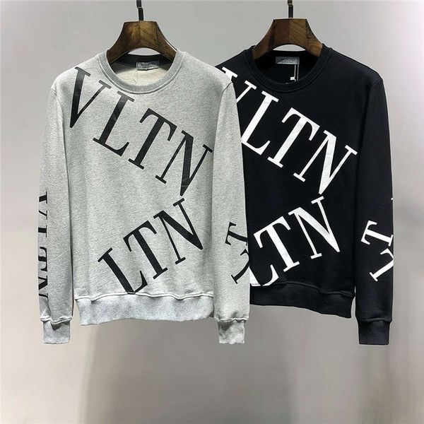 

2019 fw new arrival brand de igner valen print men 039 clothing treet hoodie long leeve weat hirt m 3xl 2407, Black