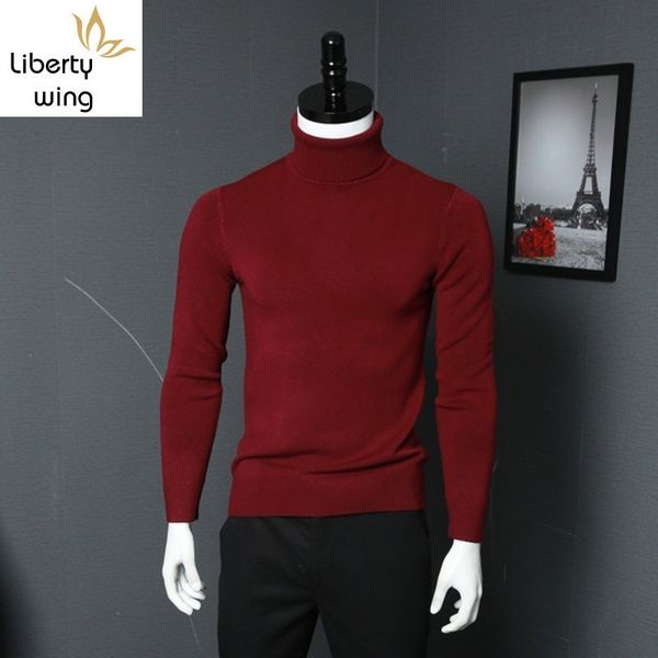 

new solid men sweater high neck thick casual fashion pullovers mens turtleneck slim fit long sleeve sweaters male autumn clothes, White;black