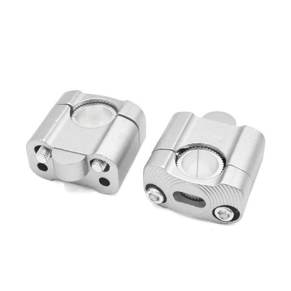 

кронштейн адаптер uxcell 2pcs универсальный серебряный тон 22мм handlebar riser зажим для мотоциклов