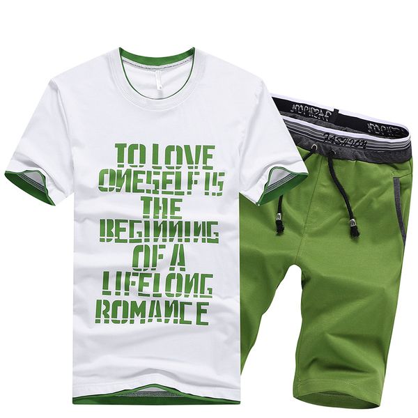 

men sweatsuits sportswear summer quickly dry letter printed casual jogger running outfit set sweatshirt+sweatpant sport suit, Black;blue