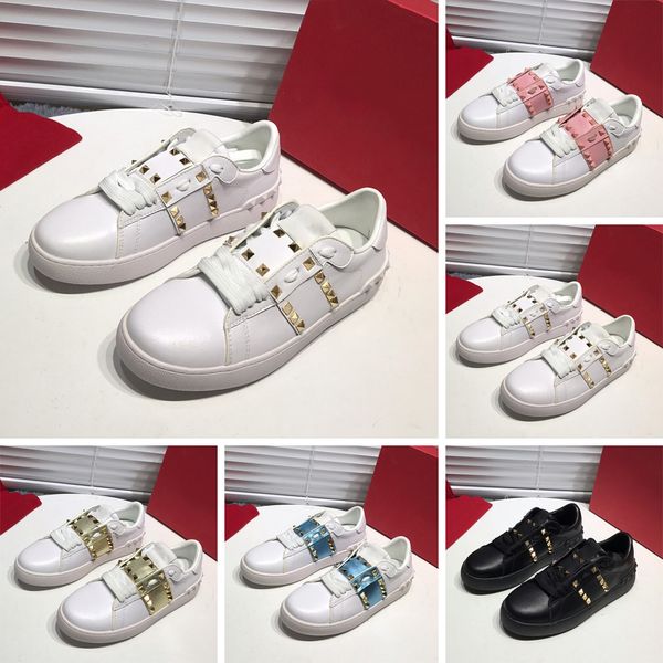 

2020 shoes for women men fashion leather sneakers red black female flat shoes women casual shoe for men sneakers