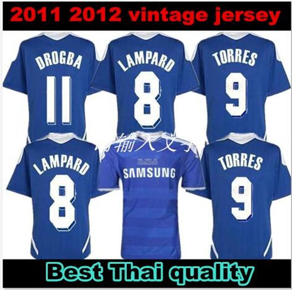 

2011 2012 TORRES 9 MATA 10 retro soccer jersey Lampard 2003 04 05 Drogba 11 football shirts terry 26 Classic Football Shirt Maillot de Foot