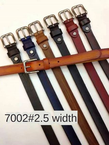 

0uuox layer 7002#2.5 wide vegetable tanning leather taigu layer cowhide belt 7002#2.5 wide vegetable tanning leather cowhide belt ta, Black;brown
