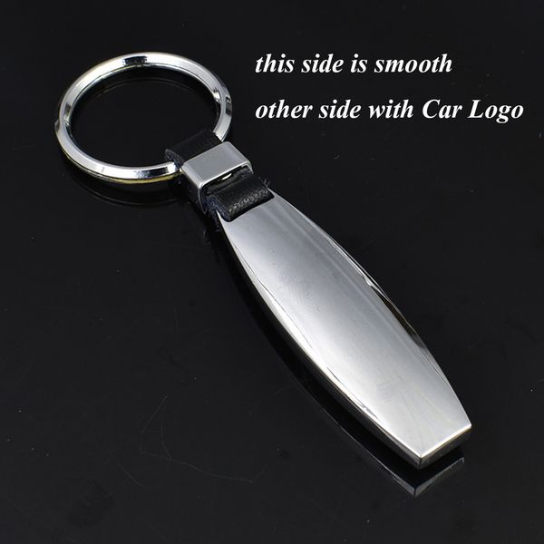 

exquisite leather metal keychains keyrings with car logo toyota nissan kia auto car keyfob wallet key chain men business gift, Silver