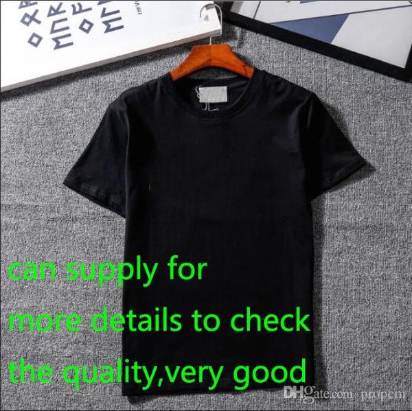 

new designer t shirts mens clothing brand tee shirt fashion summer tide braned letters printed luxury men shirt clothing m-2xl, White;black