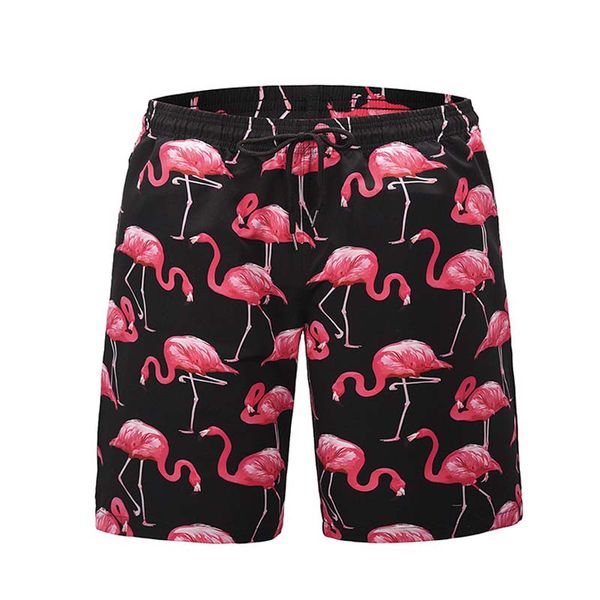 

new quick dry summer mens flamingo board shorts mens siwmwear swim shorts beach wear briefs for men swim trunks xxl, White;black