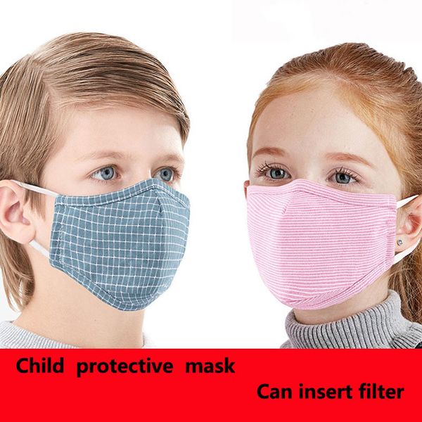 

pm2.5 pure cotton kids masks children face masks insert filter face mask protective mask masks 3 layers of filtering protection, Blue